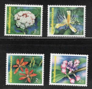 Thailand Scott 1951-1954 MNH** flower stamp set