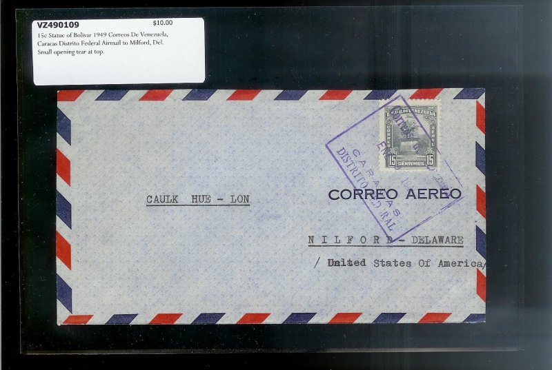 VENEZUELA (46) Different Old Covers Postal History c1940s-1950s