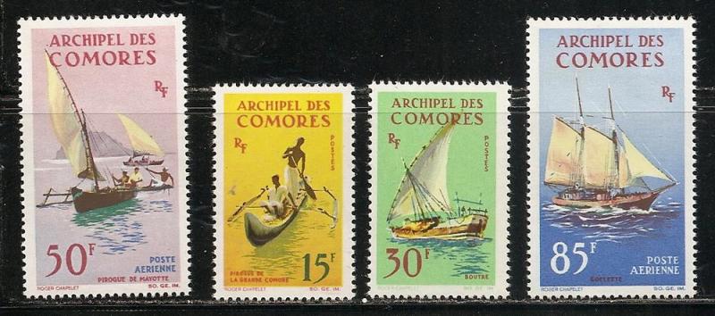 Comoro Islands 61-2 C10-11 1964 Boats set MNH