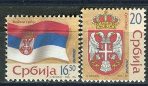 0030 SERBIA 2006 - Definitive stamps - Flags - MNH(**) Set