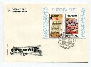 D29009 Europa CEPT 1982 History FDC Turkish Cyprus