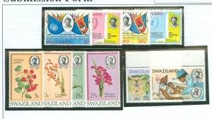 Swaziland #175-178/183-186/ Mint (NH) Single (Complete Set) (Flora)