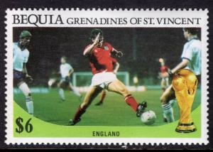 St Vincent Grenadines Bequia 229 Soccer MNH VF