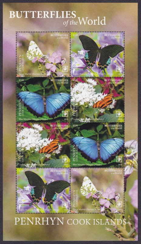 2020 Penrhyn Island 922-925KL Butterflies 40,00 €