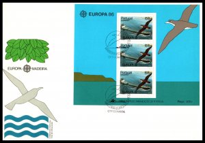 Madeira 110a Europa Souvenir Sheet U/A  FDC VF