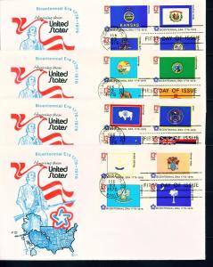 1633-82 State Flags Set Blocks,Cover Craft