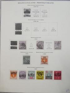 EDW1949SELL: Briefmarken Bechuanaland & Protectorate Auswahl Quality VF Mog &