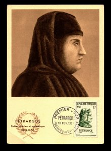 France 1959 Petraque Maxim Card FDC / Corner Crease - L11518