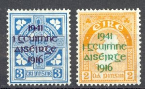 Ireland Sc# 118-119 MH overprint 1941 Definitives