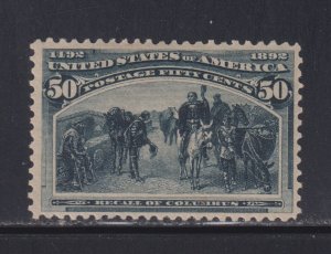 240 VF OG mint lightly hinged nice color cv $ 450 ! see pic !