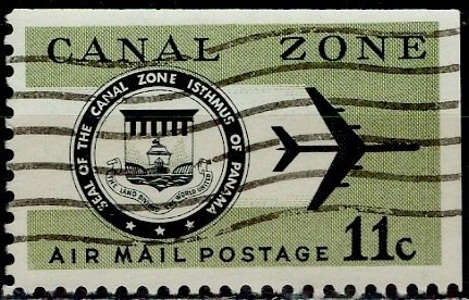 USA, Canal Zone; 1971: Scott # C49: O/Used Single Stamp