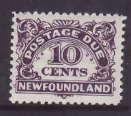 Newfoundland-Sc#J7- id30-unused og NH 10c Postage Due-Perf 11-1939-