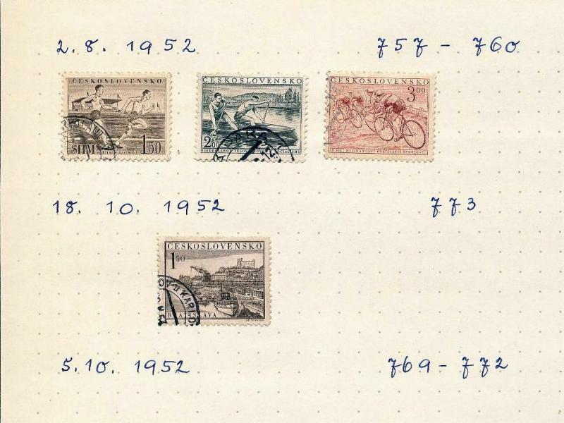 Czechoslovakia 1951/52  M&U Blocks Sheets (Appx 100+Items) (Ref DD543