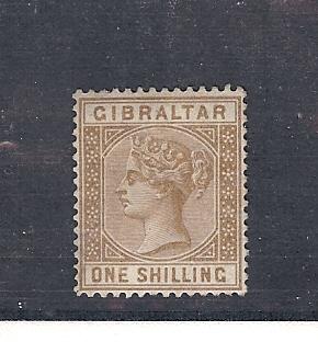 Gibraltar, 20, Queen Victoria Single, **Hinged**