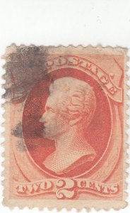 Scott # 183 - 2c Vermillion - Jackson - Used - SCV - $5.00