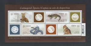 Canada #2173  (2006 Endangered Species sheet of 4)  VFMNH CV $7.50