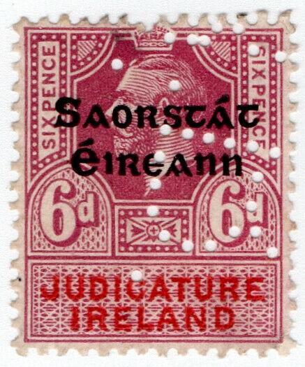 (I.B) George V Revenue : Judicature Ireland 6d (Irish Free State OP)