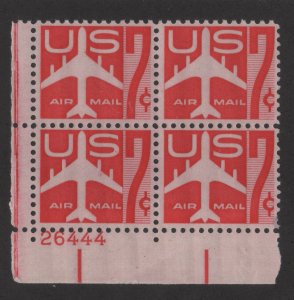 C60 7c Red Jet 26444 LL Plate Block