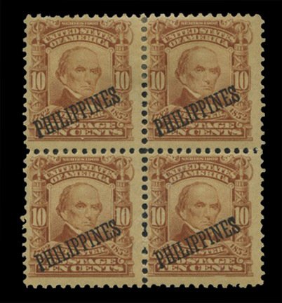 United States Possessions, Philippines #233 Cat$160, 1903-4 10c pale red brow...