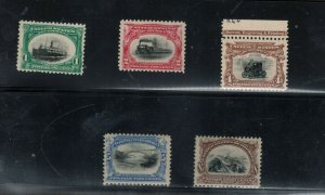 USA #294 - #298 Very Fine Never Hinged Set To 8 Cents 