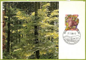 ad3318 - Switzerland - Postal History - Set of 2 MAXIMUM CARD - 1986 - Nature