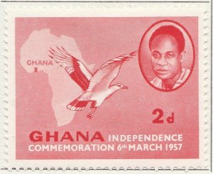 1957 GHANA 2d MH* Stamp A4P41F40125-