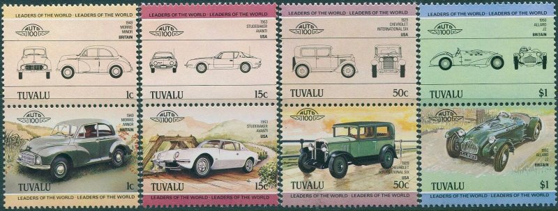 Tuvalu 1984 SG293-300 Automobiles set MNH