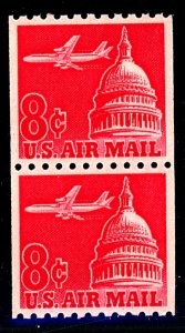 U.S. #C65a PAIR PSE GRADED SUPERB 98 MINT OG NH
