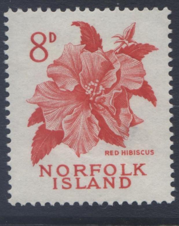 Norfolk Is - Scott 33 - Definitives -1960 - MLH - Single 8d Stamp
