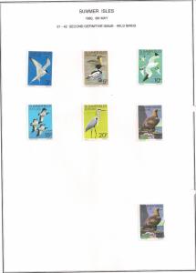 SCOTLAND - SUMMER IS - 1980 - Wild Birds - Perf 6v Set - MLH