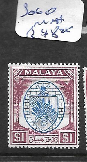 MALAYA NEGRI SEMBILAN  (P2303B) ARMS  $1.00 SG 60  MNH