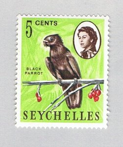 Seychelles 198 MLH Black Parrot  1962 (BP74303)