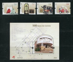 Portugal 4076-4080 Postal Service Anniversary Stamp Set With Sheet MNH 2018