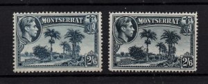 Montserrat 1938 2s 6d SG109-109A mint LHM WS37050