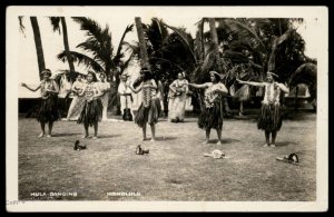 USA 1939 Honolulu Hawaii Hula Dancing RPPC Cover USED 97019