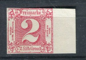 THURN & TAXIS; Scarce classic Mint Marginal Official Reprint of 2sgr. value