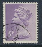 Great Britain SG X866 -  2 bands shades  Machin Used  5p 