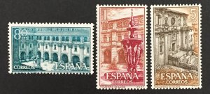 Spain 1960 #965-7, Monastery, MNH.