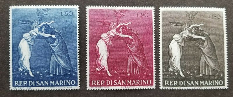 *FREE SHIP San Marino Christmas 1968 Mystic Nativity Angel Painting (stamp) MNH