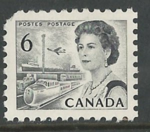 Canada # 460g QE II Centennial  6c Type I (Perf. 10)     (1) Mint NH