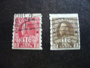 Stamps - Canada - Scott# MR6-MR7 - Used Set of 2 Coil Stamps