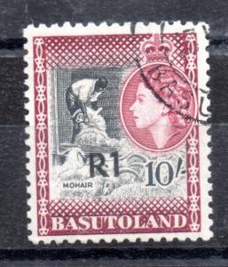 Basutoland QEII 1961 R1 on 10/- SG68b very fine used WS7376