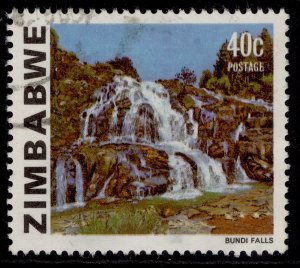 ZIMBABWE QEII SG588a, 1983 40c bundi falls, FINE USED.