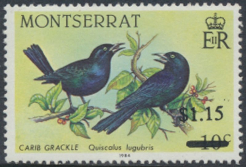 Montserrat  SC# 653 MNH   Birds surcharge   see details & scans