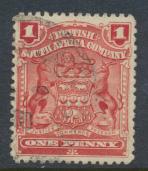 British South Africa Company / Rhodesia SG 78 SC# 60a  Used Red   see details