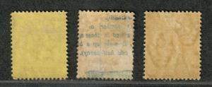 Turks & Caicos Sc#10-12 M/H/F-VF, Complete Set, 11 No Gum, Cv. $29