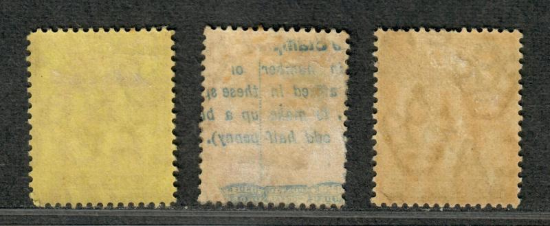 Turks & Caicos Sc#10-12 M/H/F-VF, Complete Set, 11 No Gum, Cv. $29