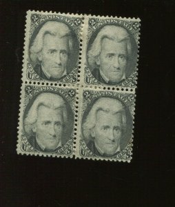 73 Jackson Mint Block of 4 Stamps (By 1247)