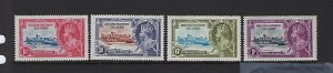 SOLOMON ISLANDS SCOTT #60-63 1935 GEORGE V SILVR JUBILEE - MINT LIGHT  HINGED