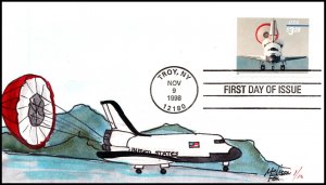 Scott 3261 $3.20 Priority Mail Melissa Fox Hand Painted FDC 1 Of 10